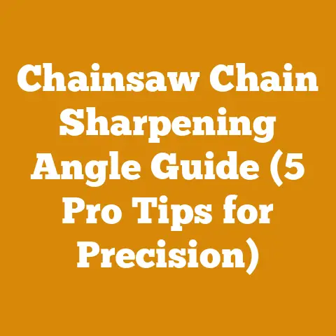 Chainsaw Chain Sharpening Angle Guide (5 Pro Tips for Precision)
