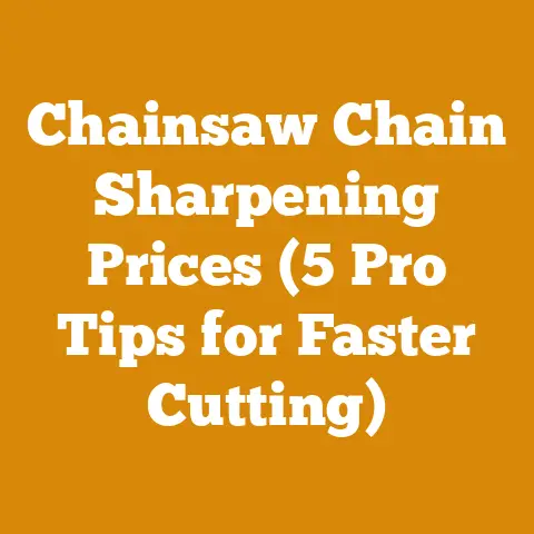 Chainsaw Chain Sharpening Prices (5 Pro Tips for Faster Cutting)