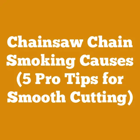 Chainsaw Chain Smoking Causes (5 Pro Tips for Smooth Cutting)