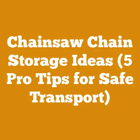 Chainsaw Chain Storage Ideas (5 Pro Tips for Safe Transport)