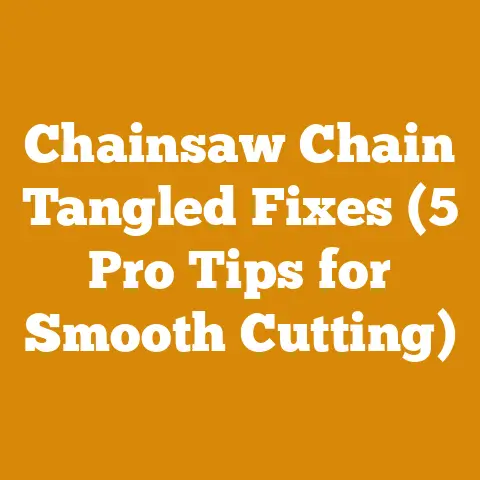 Chainsaw Chain Tangled Fixes (5 Pro Tips for Smooth Cutting)