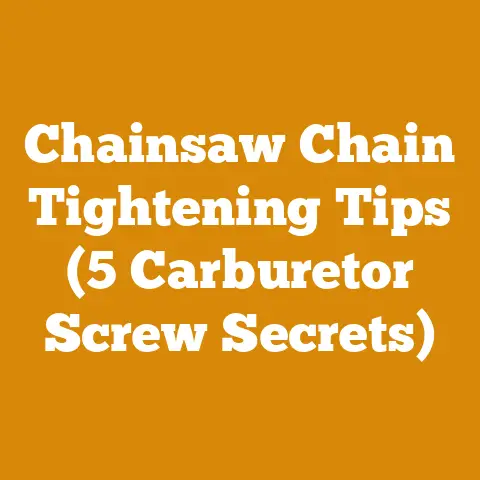 Chainsaw Chain Tightening Tips (5 Carburetor Screw Secrets)