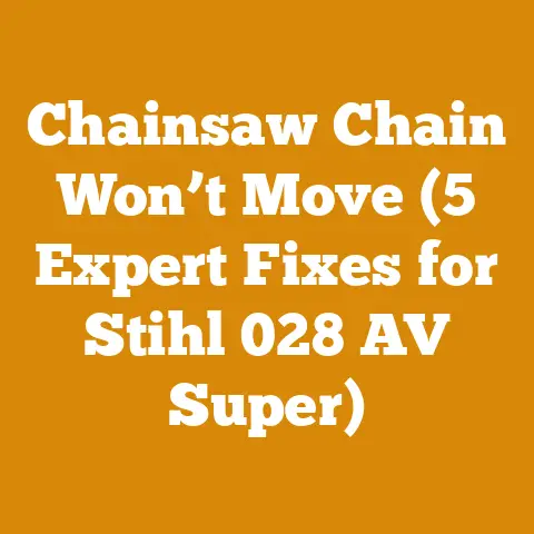 Chainsaw Chain Won’t Move (5 Expert Fixes for Stihl 028 AV Super)