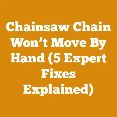 Chainsaw Chain Won’t Move By Hand (5 Expert Fixes Explained)
