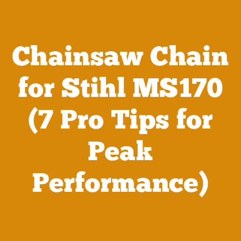 Chainsaw Chain for Stihl MS170 (7 Pro Tips for Peak Performance)