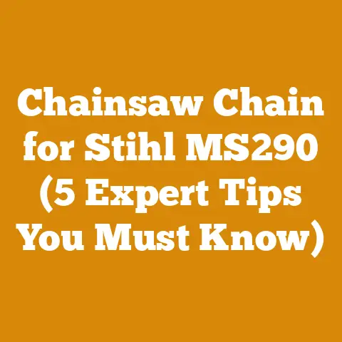 Chainsaw Chain for Stihl MS290 (5 Expert Tips You Must Know)
