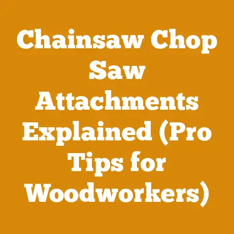 Chainsaw Chop Saw Attachments Explained (Pro Tips for Woodworkers)