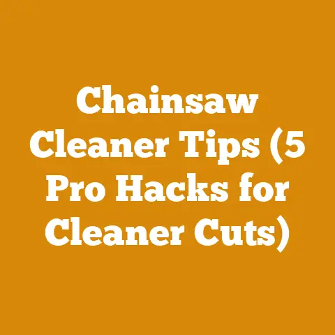 Chainsaw Cleaner Tips (5 Pro Hacks for Cleaner Cuts)