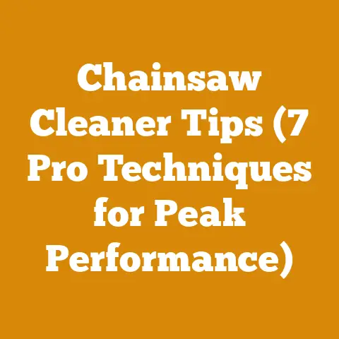 Chainsaw Cleaner Tips (7 Pro Techniques for Peak Performance)