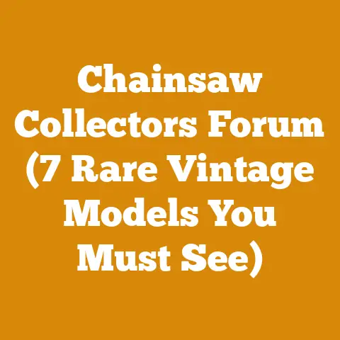 Chainsaw Collectors Forum (7 Rare Vintage Models You Must See)