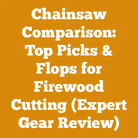Chainsaw Comparison: Top Picks & Flops for Firewood Cutting (Expert Gear Review)