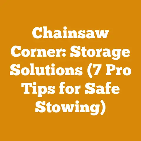 Chainsaw Corner: Storage Solutions (7 Pro Tips for Safe Stowing)