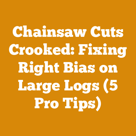 Chainsaw Cuts Crooked: Fixing Right Bias on Large Logs (5 Pro Tips)