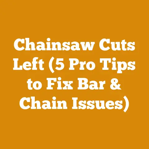 Chainsaw Cuts Left (5 Pro Tips to Fix Bar & Chain Issues)