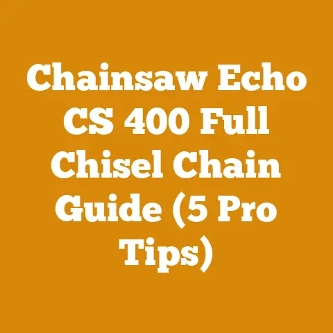 Chainsaw Echo CS 400 Full Chisel Chain Guide (5 Pro Tips)