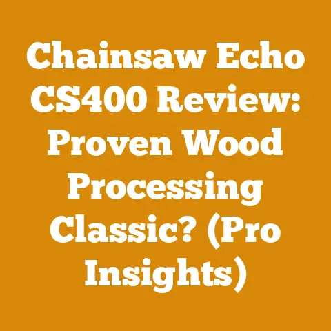 Chainsaw Echo CS400 Review: Proven Wood Processing Classic? (Pro Insights)