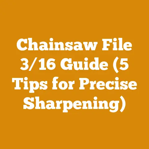 Chainsaw File 3/16 Guide (5 Tips for Precise Sharpening)