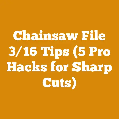 Chainsaw File 3/16 Tips (5 Pro Hacks for Sharp Cuts)