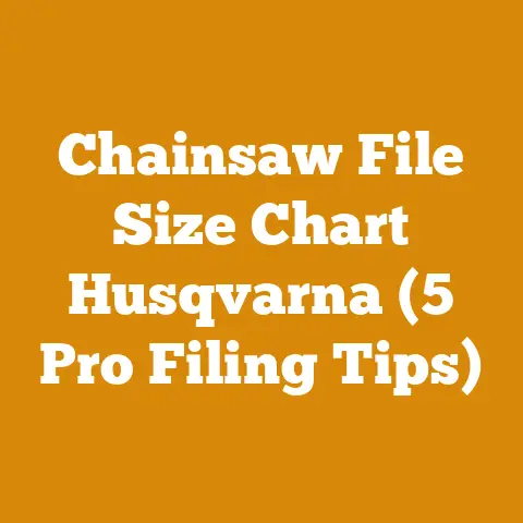 Chainsaw File Size Chart Husqvarna (5 Pro Filing Tips)