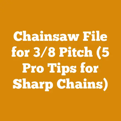 Chainsaw File for 3/8 Pitch (5 Pro Tips for Sharp Chains)
