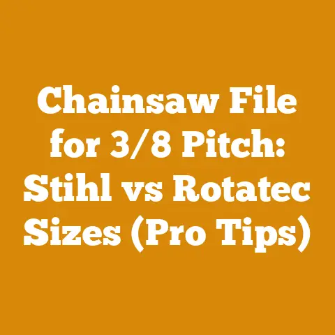 Chainsaw File for 3/8 Pitch: Stihl vs Rotatec Sizes (Pro Tips)
