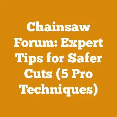 Chainsaw Forum: Expert Tips for Safer Cuts (5 Pro Techniques)