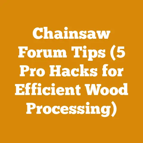 Chainsaw Forum Tips (5 Pro Hacks for Efficient Wood Processing)