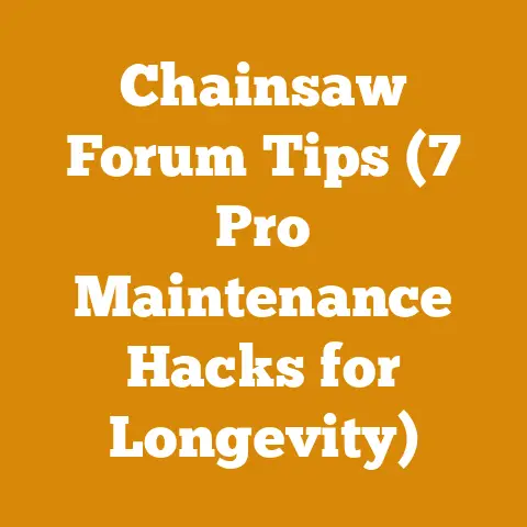 Chainsaw Forum Tips (7 Pro Maintenance Hacks for Longevity)