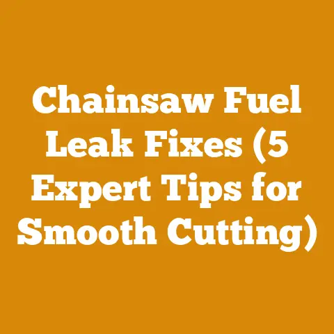 Chainsaw Fuel Leak Fixes (5 Expert Tips for Smooth Cutting)