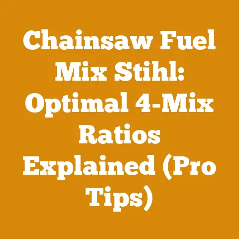 Chainsaw Fuel Mix Stihl: Optimal 4-Mix Ratios Explained (Pro Tips)