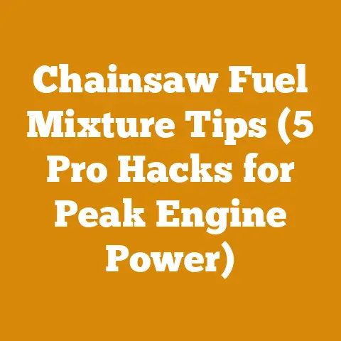 Chainsaw Fuel Mixture Tips (5 Pro Hacks for Peak Engine Power)