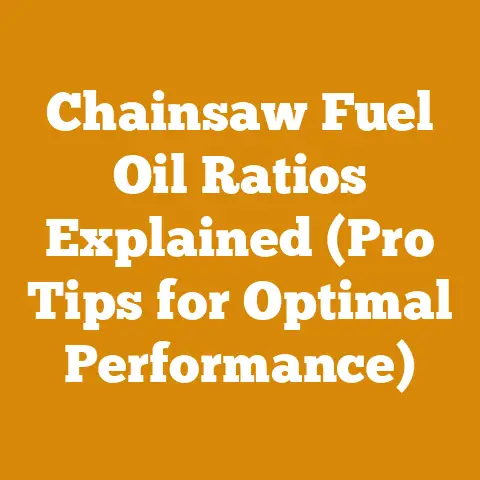 Chainsaw Fuel Oil Ratios Explained (Pro Tips for Optimal Performance)