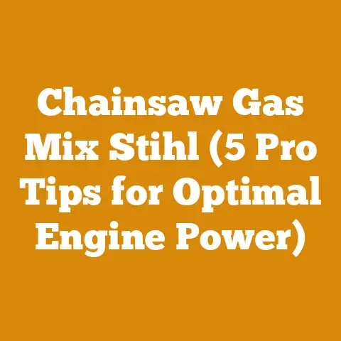 Chainsaw Gas Mix Stihl (5 Pro Tips for Optimal Engine Power)