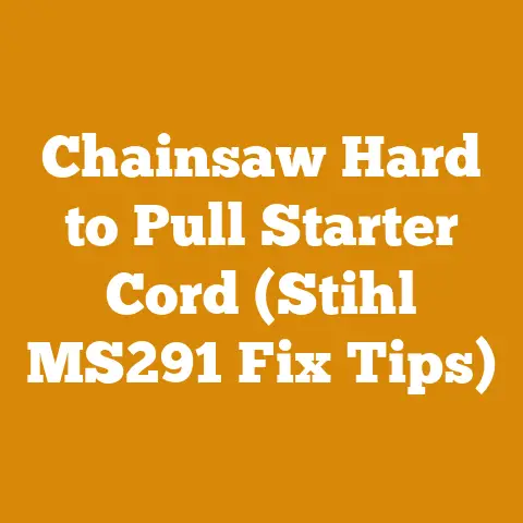 Chainsaw Hard to Pull Starter Cord (Stihl MS291 Fix Tips)