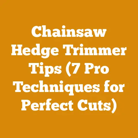 Chainsaw Hedge Trimmer Tips (7 Pro Techniques for Perfect Cuts)