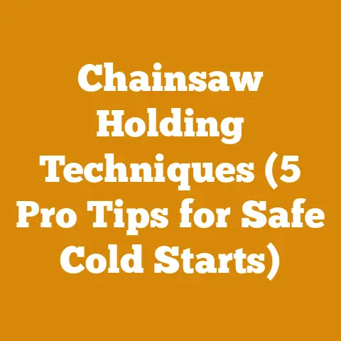 Chainsaw Holding Techniques (5 Pro Tips for Safe Cold Starts)