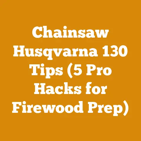 Chainsaw Husqvarna 130 Tips (5 Pro Hacks for Firewood Prep)