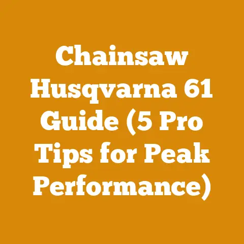 Chainsaw Husqvarna 61 Guide (5 Pro Tips for Peak Performance)