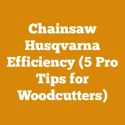 Chainsaw Husqvarna Efficiency (5 Pro Tips for Woodcutters)
