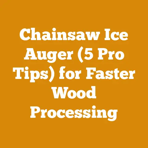Chainsaw Ice Auger (5 Pro Tips) for Faster Wood Processing