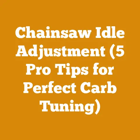 Chainsaw Idle Adjustment (5 Pro Tips for Perfect Carb Tuning)