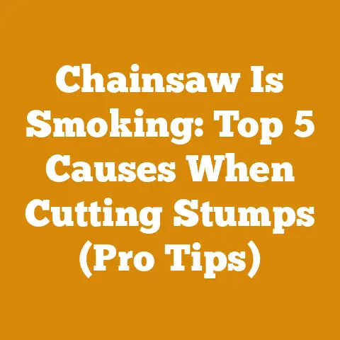 Chainsaw Is Smoking: Top 5 Causes When Cutting Stumps (Pro Tips)
