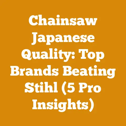 Chainsaw Japanese Quality: Top Brands Beating Stihl (5 Pro Insights)