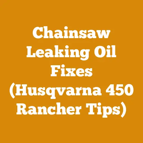 Chainsaw Leaking Oil Fixes (Husqvarna 450 Rancher Tips)