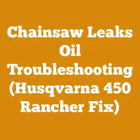 Chainsaw Leaks Oil Troubleshooting (Husqvarna 450 Rancher Fix)