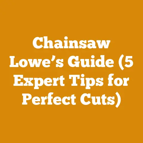 Chainsaw Lowe’s Guide (5 Expert Tips for Perfect Cuts)