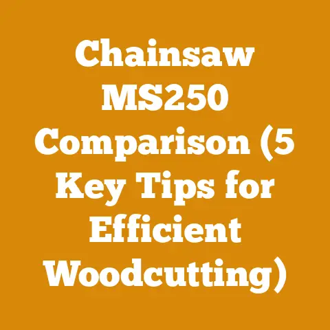 Chainsaw MS250 Comparison (5 Key Tips for Efficient Woodcutting)