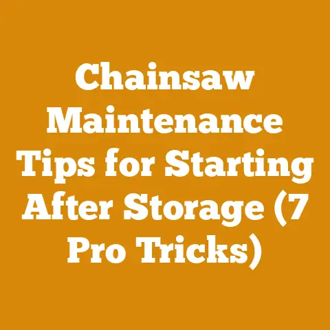Chainsaw Maintenance Tips for Starting After Storage (7 Pro Tricks)