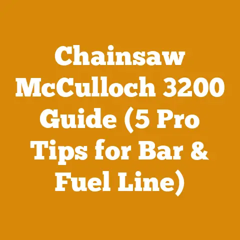 Chainsaw McCulloch 3200 Guide (5 Pro Tips for Bar & Fuel Line)