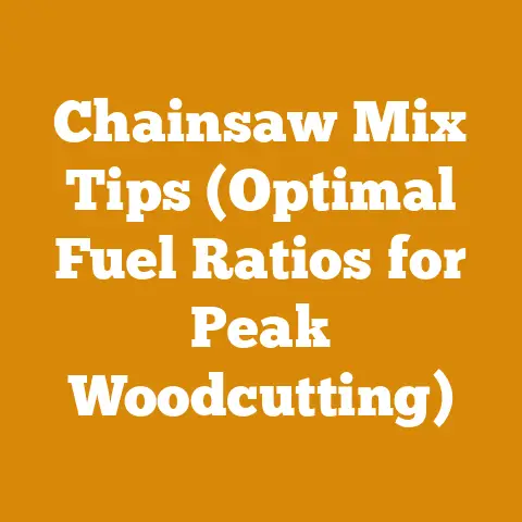 Chainsaw Mix Tips (Optimal Fuel Ratios for Peak Woodcutting)